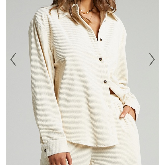 LIONESS NIKITA CORD BUTTON UP SHIRT - Picture 5 of 7